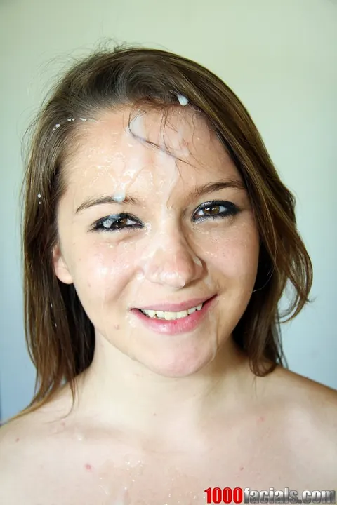 Spencer Sage: Brunette with Pierced Nipples Takes a Facial in a Forest Barn – photo 16 of 17