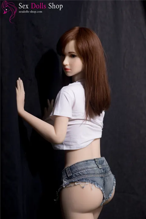 Redhead in Shorts Bares Her Big Tits and Ass Then Strips Nude – photo 20 of 21