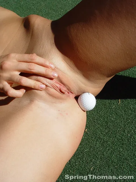 Spring Thomas: Tall Blonde MILF Spreads Her Asshole for Anal on the Golf Course – photo 15 of 21