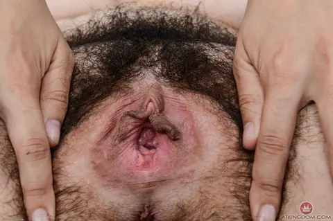 BBW Brunette Spreads Her Hairy Pussy and Shows Her Ass – photo 19 of 21