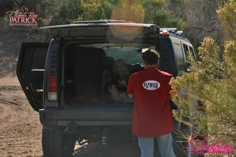 Dakota Rae Patrick: Busty Blonde MILF in Fishnets Masturbates in a Truck – photo 14 of 21