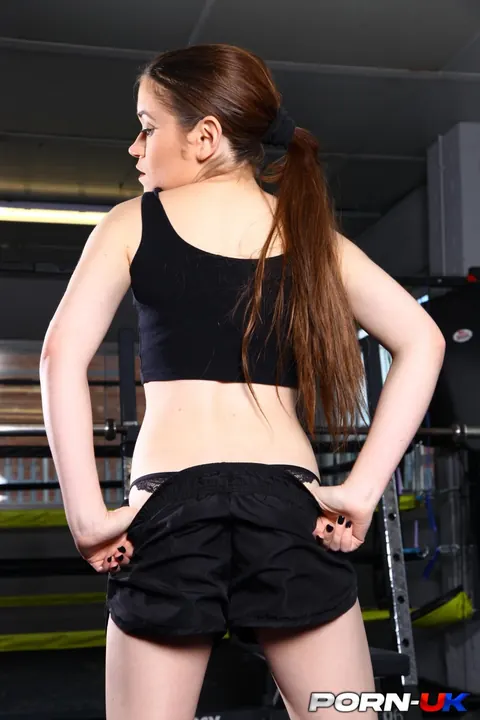 LUCIE BEE: Petite British Brunette Fucks Personal Trainer in the Gym – photo 18 of 21