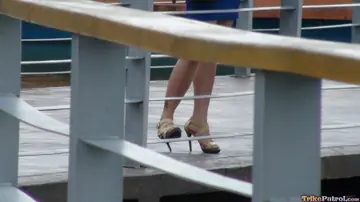 Asian BBW in High Heels Gets Fucked