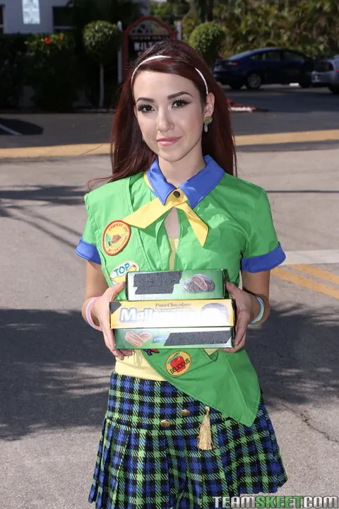 Kiley Jay: Skinny Redhead Fucks Outdoors in a Uniform – photo 1 of 21