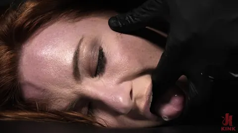 Sophia Locke: Redhead with Big Tits Bound in a Skirt Takes a Dildo and Vibrator – photo 19 of 20