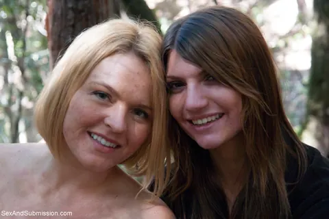 Cassandra Nix: Two Tattooed Brunettes in Bondage Finger and Lick Pussy While Camping – photo 20 of 20