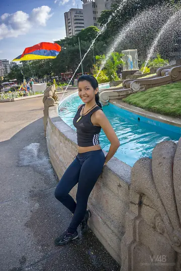 Latina Brunette Strips Out of Her Yoga Pants for Bathroom Masturbation
