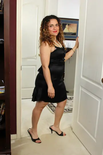 Petite Spanish MILF Strips Nude and Shows Her Body