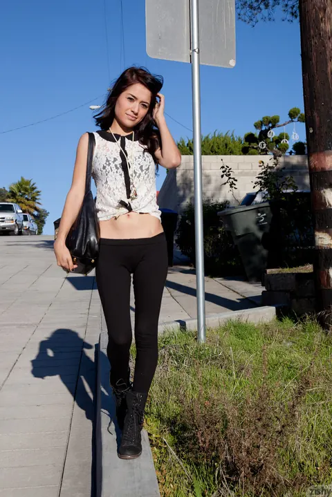 Delia Castillo: Petite Latina Models Hot Outfits Outdoors – photo 6 of 11