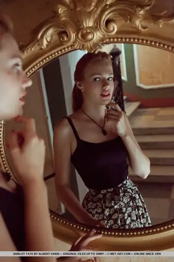 Pale European Redhead Strips Out of Her Lingerie and Spreads Her Shaved Pussy