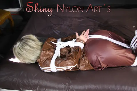 PAWG Blonde Bound and Cleave Gagged in Stockings – photo 5 of 16