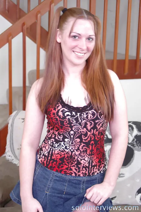 Kylie Haze: Busty Redhead in Lingerie Fingers Her Pussy and Spreads – photo 1 of 16