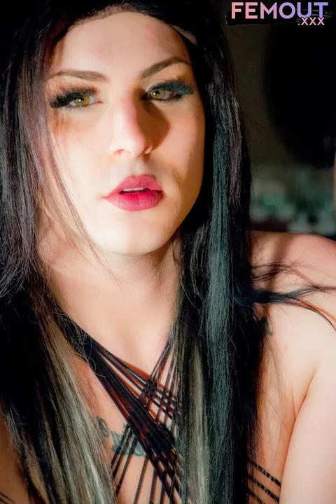 Chubby Trans Woman Strips and Poses Nude – photo 4 of 16