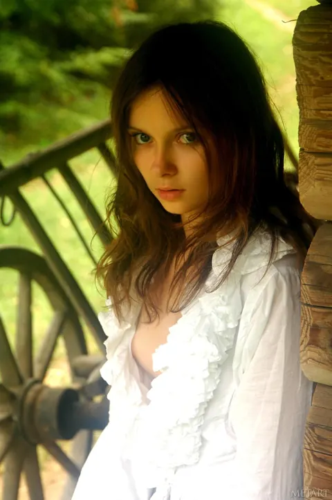 Ukrainian Woman Poses Nude Outdoors Showing Her Small Tits – photo 1 of 21