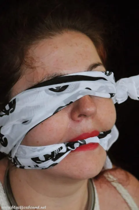 Brunette MILF with Big Tits Gagged and Bound in Bondage – photo 13 of 16