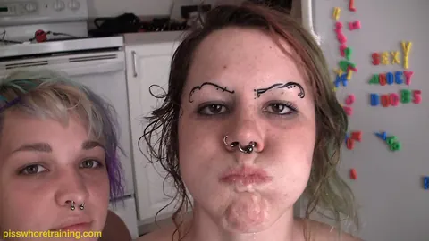 BBW Lesbians Lick and Finger in the Kitchen – photo 12 of 16