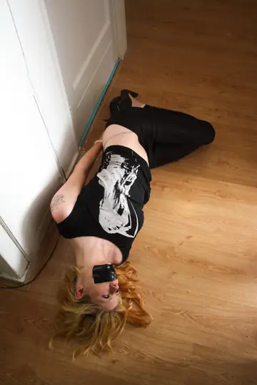 Blonde in High Heels Bound and Gagged