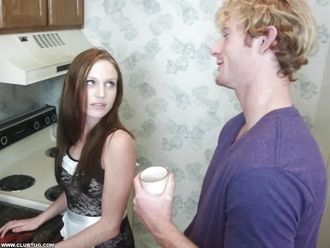 Kali Kenzington: Petite Redhead in a Costume Jerks Big Cock onto Her Tits – photo 2 of 16