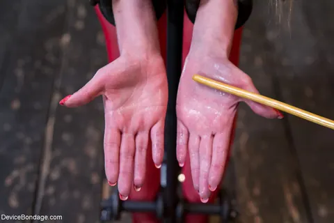 Marie McCray: Pale Skinny Redhead in Stockings Submits to Bondage – photo 7 of 17