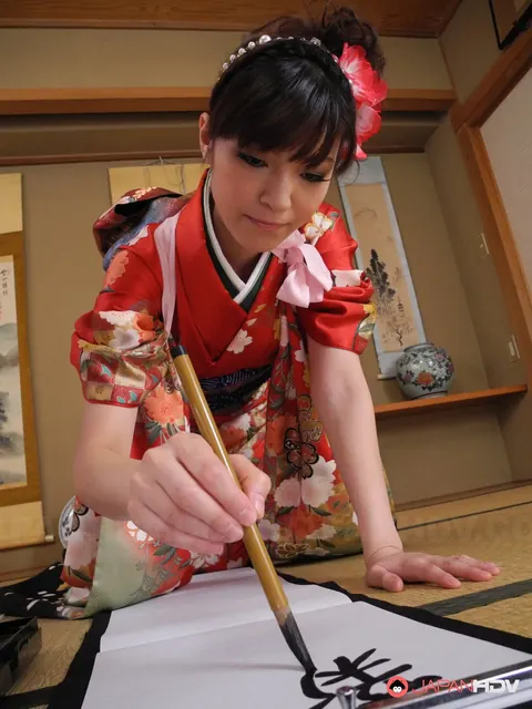 Sakura Aoi: Busty Japanese Brunette Pulls Her Lips Open and Spreads Wider – photo 2 of 15