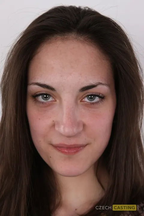 Miky Love: Tall Czech Brunette Strips Out of Her Lingerie and Jeans – photo 1 of 20