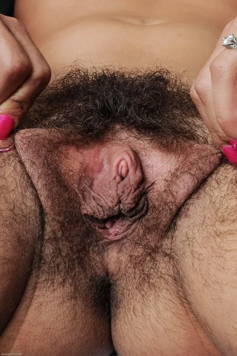 Bunny Freedom: Thick Blonde in Fishnets Spreads Her Hairy Pussy – photo 12 of 19