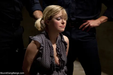 Penny Pax: Petite Redhead MILF Strips for Cops in Bondage Gangbang – photo 6 of 20