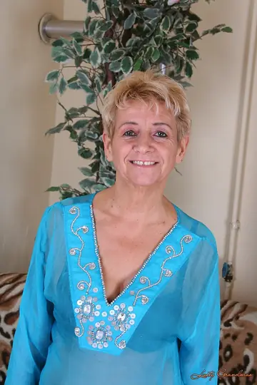 Short-Haired Mature Blonde with Big Tits Takes Anal and Swallows