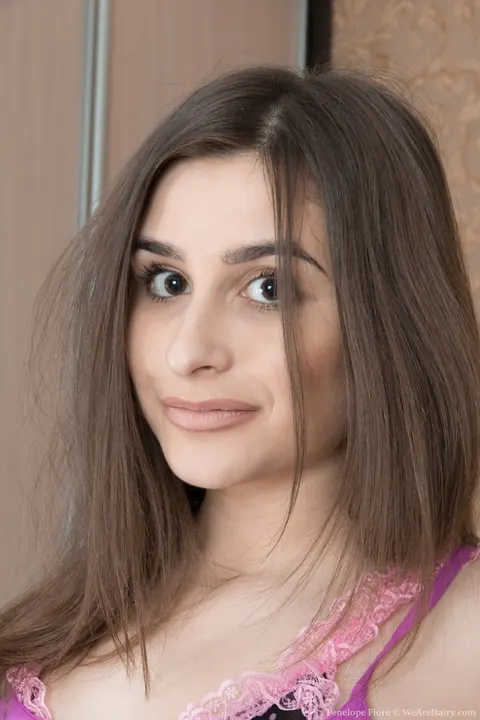 Penelope Fiore: Slim Latina Brunette Strips Her Panties and Spreads Her Hairy Pussy – photo 4 of 21