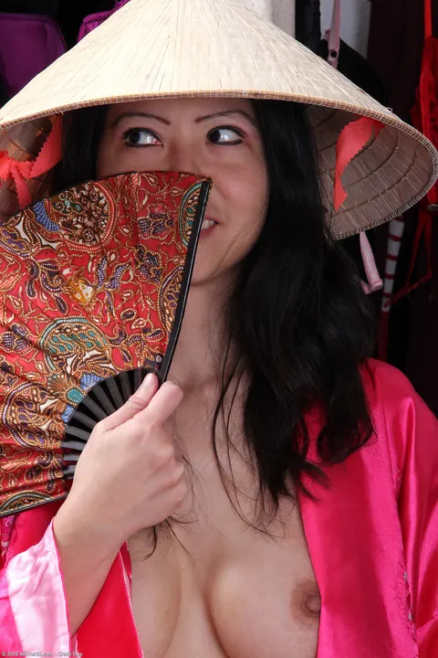 Ruby Grace: Slim Asian MILF Strips Out of Her Uniform and Fingers Her Pussy – photo 6 of 21