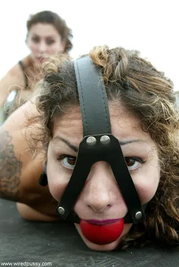 Nadia Styles – Busty Latina Brunette Dominates Bound Woman Outdoors