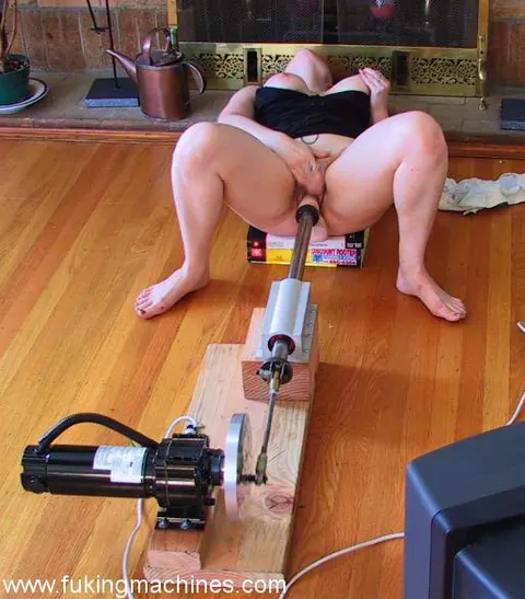 BBW MILF with Big Tits Takes a Dildo Machine in Bondage – photo 7 of 18