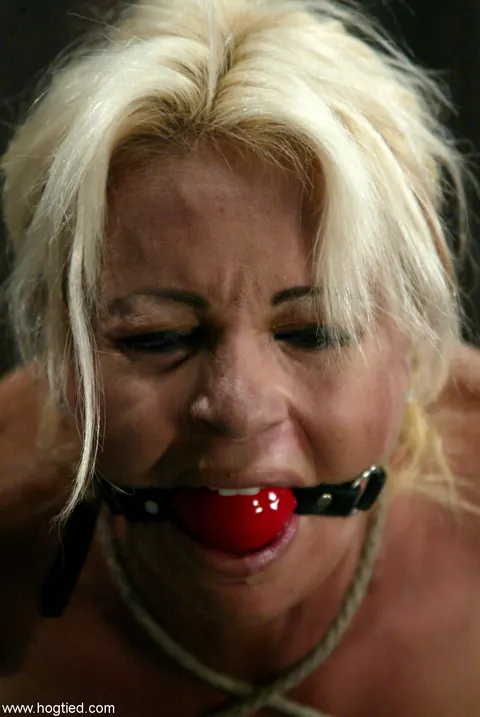 Stacy Burke: Blonde MILF Bound and Toyed in Rope Bondage – photo 13 of 21