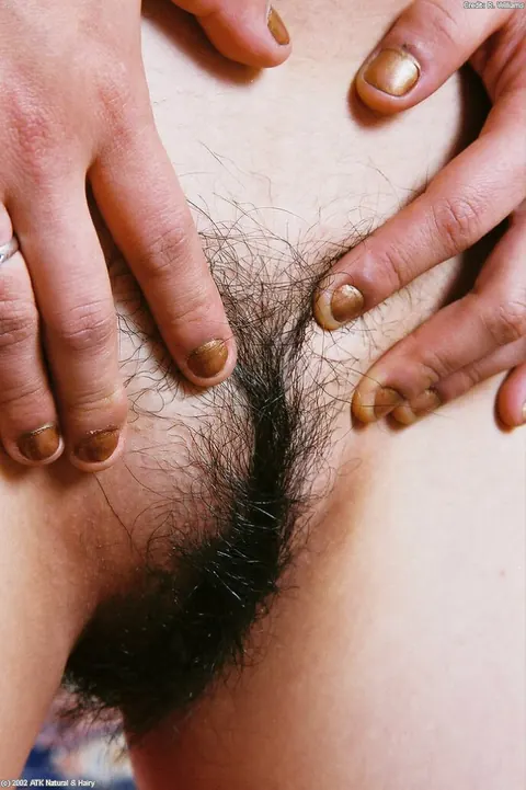 Asian Brunette in Panties Pulls Them Aside and Spreads Her Hairy Pussy – photo 12 of 16