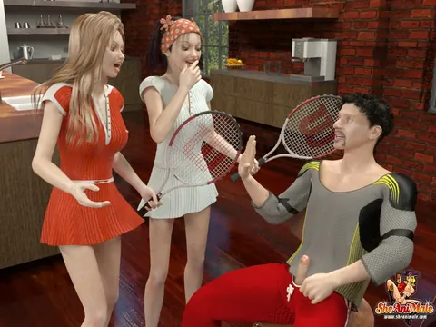 Two Busty Trans Women Kiss and Finger Before a Threesome – photo 15 of 20
