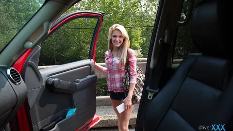 Hope Harper: Busty Blonde Strips Outdoors and Gets Fucked for a Free Ride – photo 2 of 16