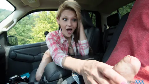 Hope Harper: Busty Blonde Strips Outdoors and Gets Fucked for a Free Ride – photo 6 of 16