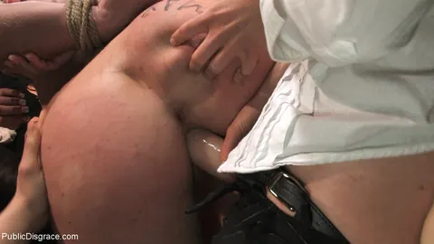 Bella Rossi: Blonde MILF Has Public Group Sex with Anal and Bondage – photo 10 of 21