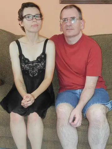 Petite Brunette in Glasses Rides Him Cowgirl Style