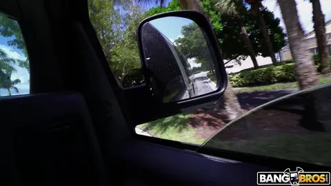 Melody Parker: Busty Blonde Strips and Fucks Hard in a Van Outdoors – photo 1 of 21