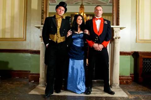 Louise Jenson: British Brunette in Costume Has Threesome Sex – photo 8 of 15