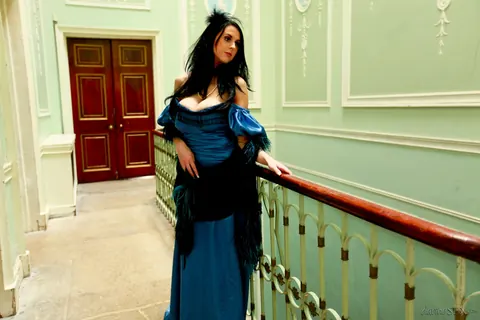 Louise Jenson: British Brunette in Costume Has Threesome Sex – photo 5 of 15