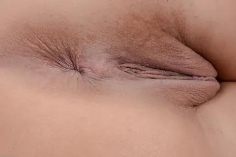 Tall Latina Pulls Aside Her Shorts and Panties to Spread Her Hairy Pussy – photo 10 of 16