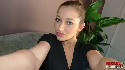 Dani Daniels: Busty Brunette in Socks Toys Her Pussy in Selfie – photo 2 of 20