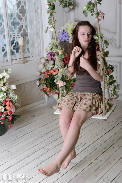 Pale Brunette Strips Out of Her Skirt After a Solo Session – photo 2 of 20