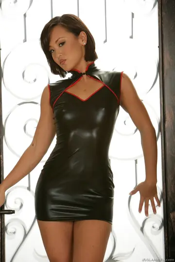 Thick Asian Brunette in a Skirt Deepthroats and Takes Anal Doggy