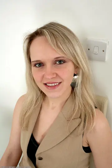 Blonde Woman Spreads Her Hairy Pussy and Gapes Her Ass