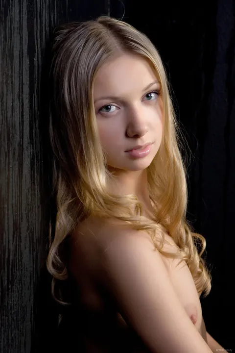 Augusta Crystal: Slim Russian Blonde Shows Her Natural Tits in Stockings – photo 16 of 21