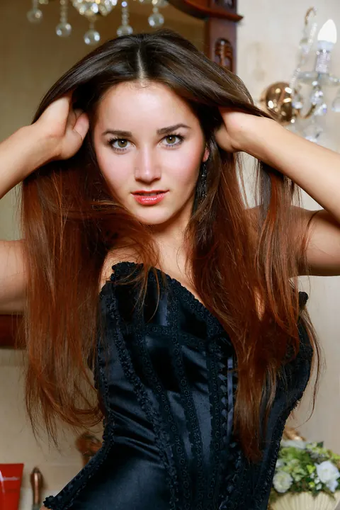 Stefany Sonri: Russian Brunette Shows Her Hairy Pussy and Natural Tits – photo 2 of 21