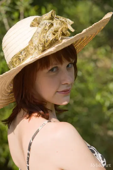 Thick European Redhead Wades Nude into a Muddy Stream